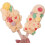 Silicone Popsicles Molds Flower Shape Yellow Ice Cream Popsicle Maker Candy Mold 5