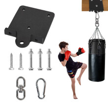 Heavy Duty Punching Bag Hanger Bracket, 360 Rotating Wooden Hooks for Boxing Bags, Swings, and Hammocks