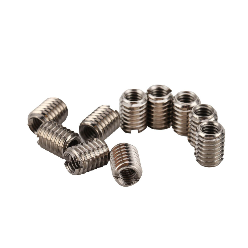 Stainless Steel Thread Inserts M4x0.7 Female Nut & M6x1.0 Male Nut 8Mm Length 6931379091143