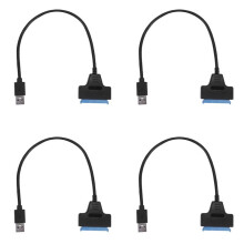 4X USB 3.0 Naar 2,5 Inch  Harde Schijf Adapterkabel SDD  Naar USB 3.0 Converter-Zwart