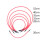 Jeu d'aiguilles à tricoter circulaires interchangeables, 10 6