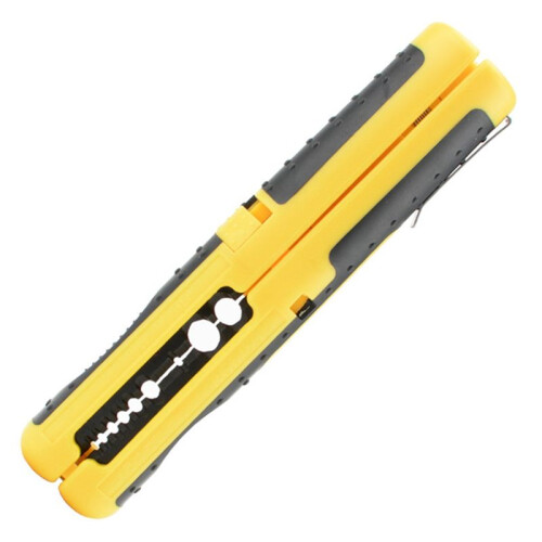 1PCS Wire Stripper Multi-Function Portable Pen Stripper, Network Cable, Wire, Coaxial Cable, Wire Cutter,10-20AWG,Yellow