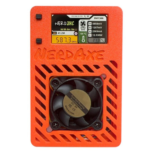 NerdAxe Miner Nerdminer 500Gh/S S19XP BM1366 ASIC para Bitaxe Bitcoin  Miner com Tela de 1,9 Polegadas Plugue Do Reino Unido