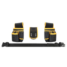 Electrician Waist Tool Bag Waterproof Oxford Cloth Utility Waist Belt Pouch Bag for Holding Drill Wrench Screwdrive