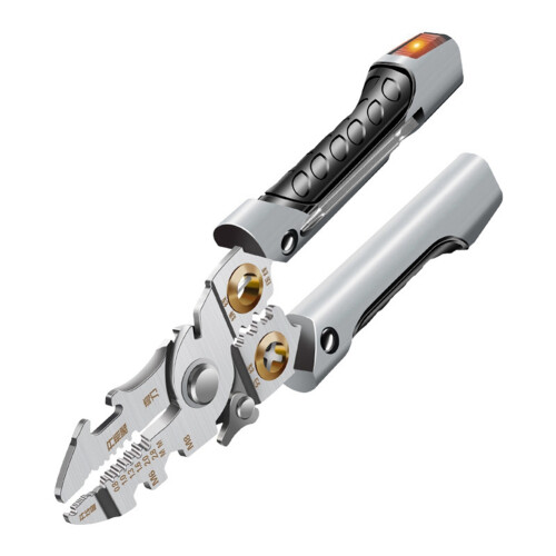 Multi Functional Wire Stripping Pliers 21-In-1 Crimper Cable Stripper Cutter for Electricians Hand Tools