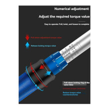1/4in 2-24Nm Torque Spanner Adjustable Torque Wrench Bicycle Repair Tool Kit Set Tool Bike Repair Spanner Hand Tool Set