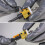 Brocas de Escareamento com Ponta de Carboneto de 1/8 X 3/8 Polegadas com Batente de Profundidade de Baixo Atrito, Broca de Escareamento com Haste 8