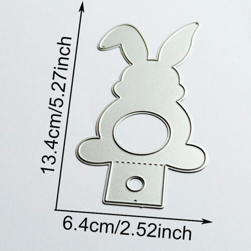 Matrices de découpe de lapins de pâques, en acier au carbone, 2