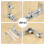 Floor Guide for Bottom Of Sliding Barn Doors Adjustable Wall Mount Stay Roller Guide  Bearings 5