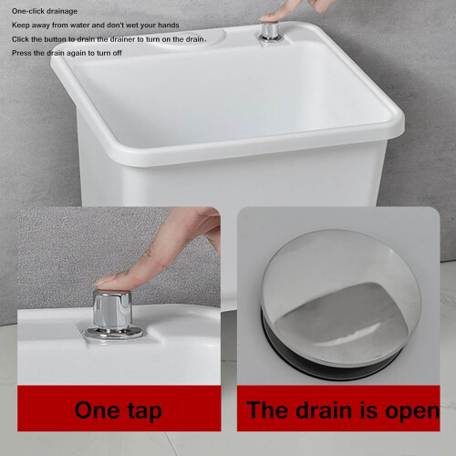 Mop Bucket Commercial Portable Plastic Pool Cleaning Dishwashing Multi Function Basin 2