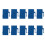 10Pcs RJ45 Connector  Jack Cat6 Extension Coupler Ethernet Network LAN Cat 6 Coupler Jacks Extend Adapter, 2