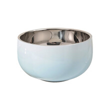 Bol à double paroi moderne en acier inoxydable 304, pour la-Bleu