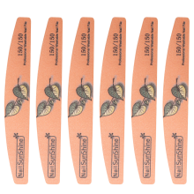 Nano Glass Material Nail Files, Curved Moon Shaped Design, Quickly Trims And Polishes Nails, Easy To Clean, Reusable Emery Boards For Professional Sa