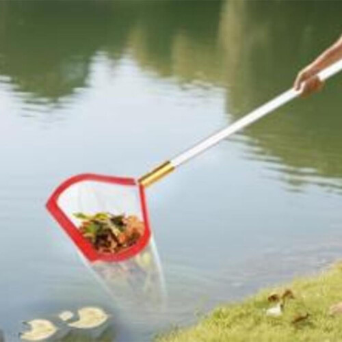 Pool Skimmer Net with Deep Mesh Design and Sturdy Aluminium Handle for Swimming Pool Leaf Removal (Red) 1