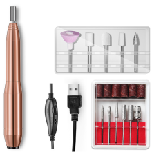 Nagelfräser mit einstellbarer Drehzahl, professioneller Nagelfräser mit USB-Anschluss für tragbare elektrische Nagelfräser, geräuscharm und