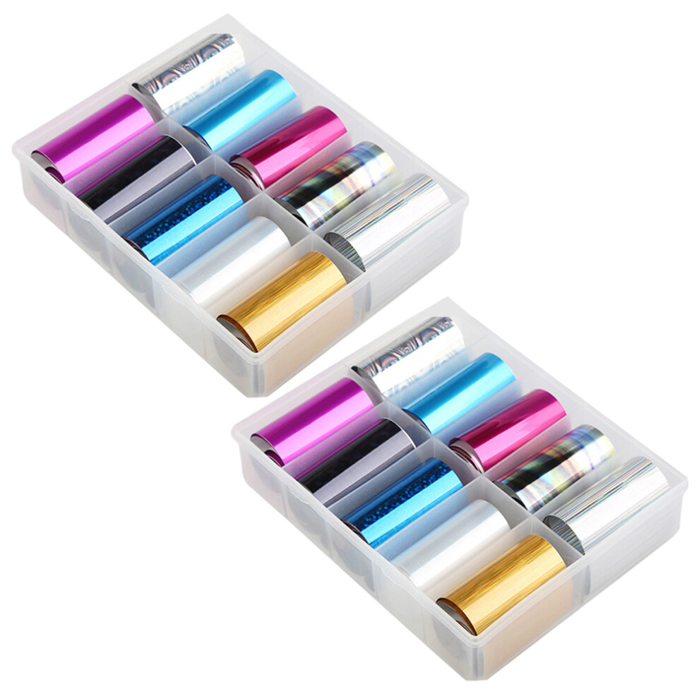 Glamorous Nail Art Innovation, Holographic Nail Art Foil for Stunning Manicures, Easy Application & Removal with No Hurt for Nails For Nightclubs