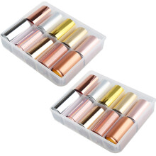 Une expérience de nail art incomparable : les stickers pour ongles Aurora offrent une manucure captivante et un effet scintillant enchanteur, pour