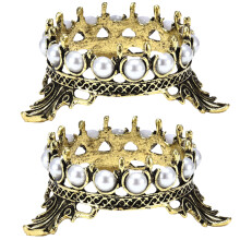 Ferramentas portáteis para nail art, ideais para salão de beleza e uso doméstico. Suporte em aço inoxidável com formato de coroa e decoração