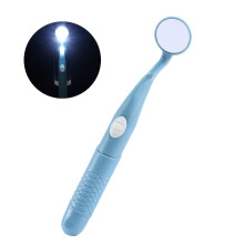Stomatoscope with LED Lighting, Mouth Mirror Designed for Hard to Reach Places, Bright LED Light for Clear Visibility, High Quality Glass Mirror for
