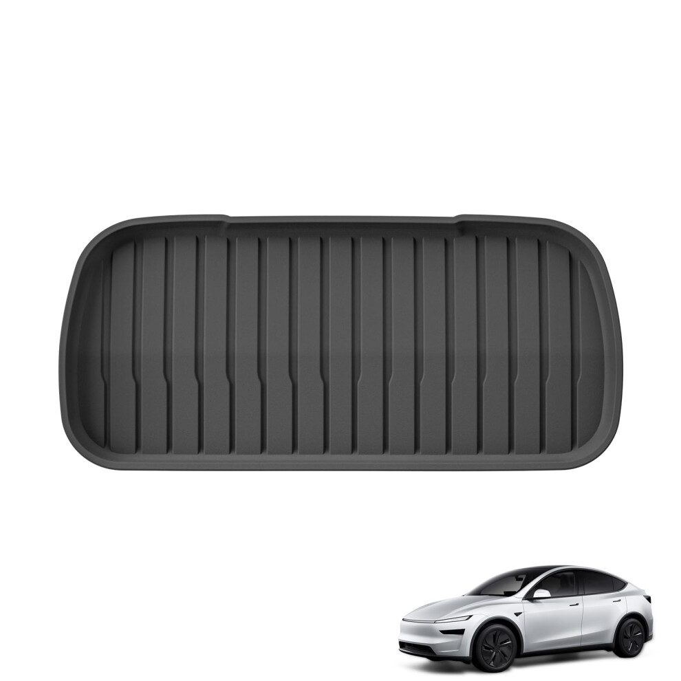 Front Cargo Mat All Weather Tpe Trunk Liner For Tesla Model Y Juniper 2025 2026 5 Seater Black 9382693318992