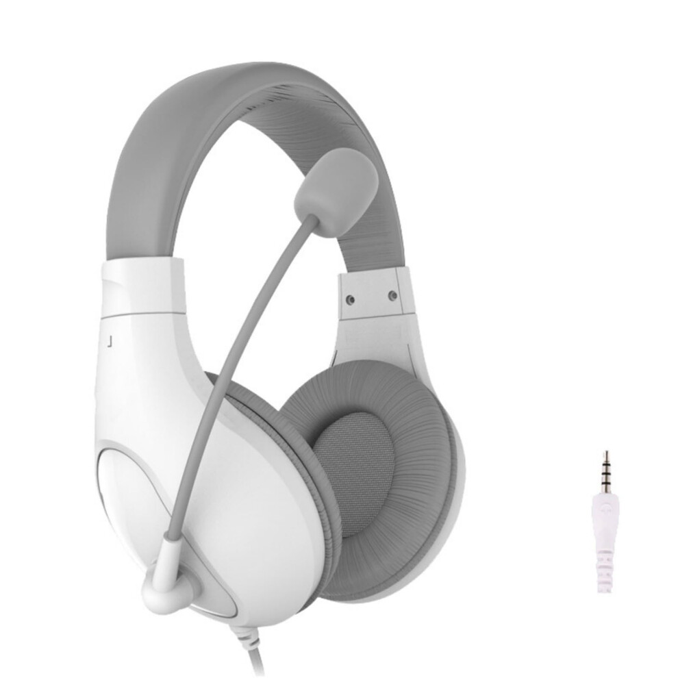 Fidelity Sound Wired Headset With Microphone For Noise Reduction And Longterm Comfort 3.5Mm Plug White 9347817559286