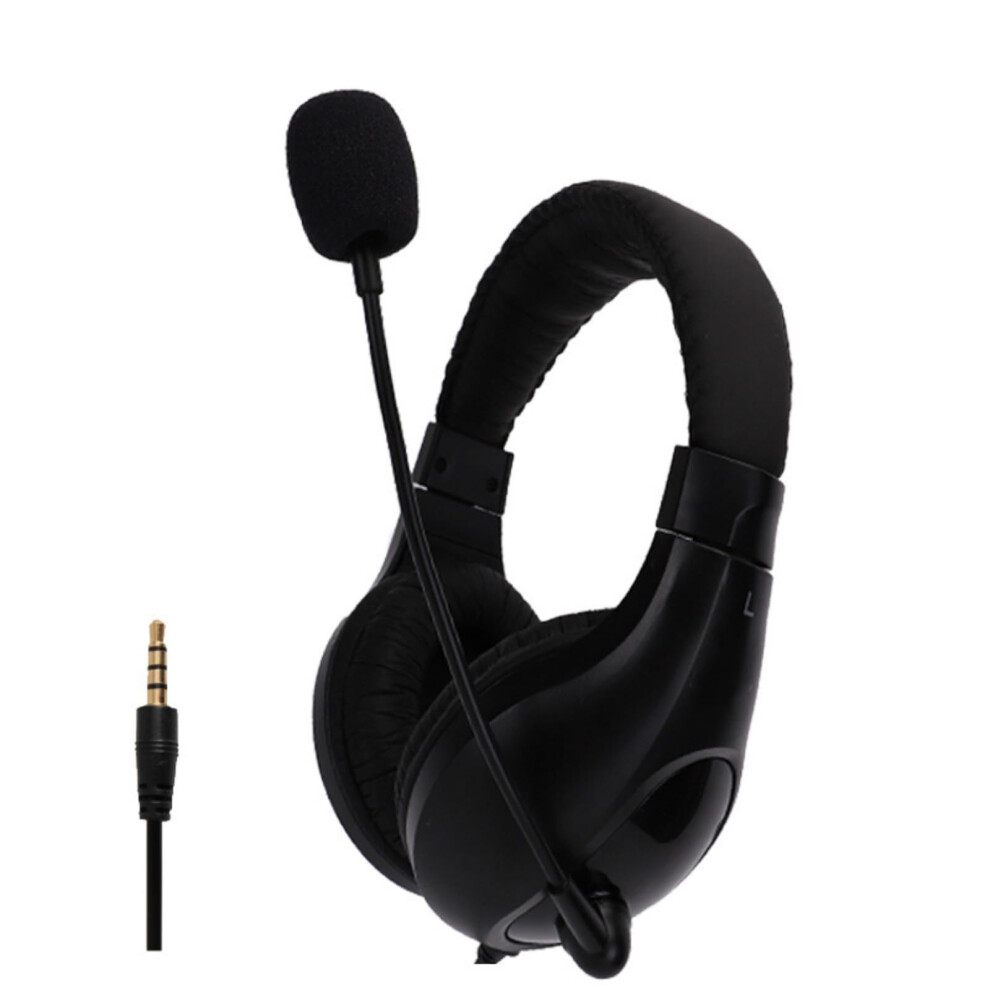 Fidelity Sound Wire Headset With Microphone, Noise Reduction, Ergonomic Comfort, 3.5Mm Single Plug Black 9347817559309