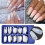 DIY Nail Art Δημιουργικά Σχέδια Κομψά Συμβουλές Τέχνης με Ακρυλικά, Πλήρης Κάλυψη, 3