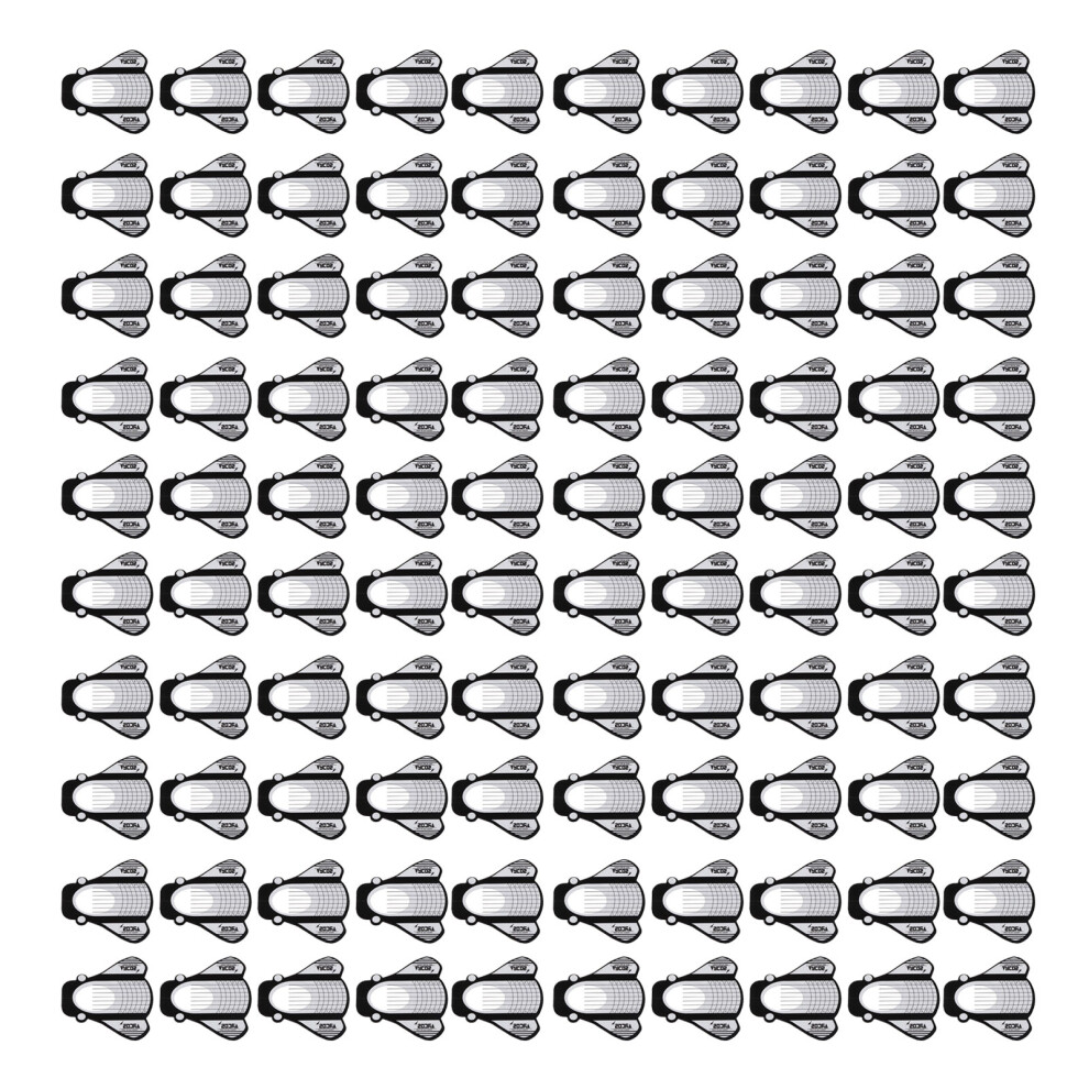 Reusable Nail Tip Guide Stickers Nail Extension Forms With Number Marks High Stickiness Adjustable Size Easy To Use For Poly Gel Acrylic Nails Sturdy