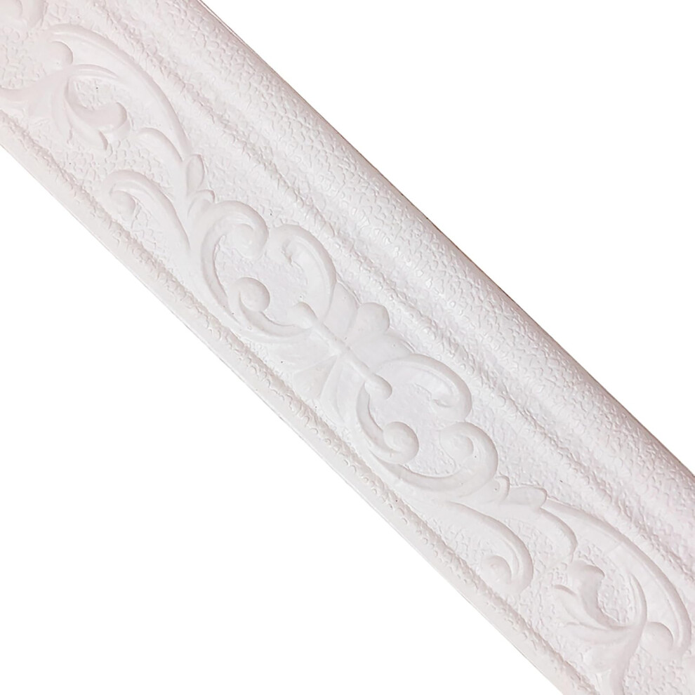 Corner Strips Floor Tape 3D Peel And Stick Baseboard Skirting 2.3M X 8Cm Gold 9347817559521