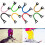 Snowboard Clip Connector With Bungee Cord Support For Ski Training Black Stability And Control 4