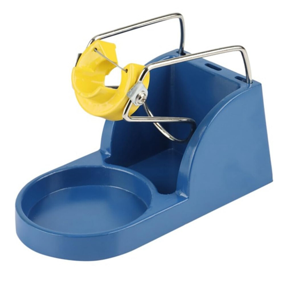 Soldering Iron Stand With Sponge, Blue Aluminum Alloy Holder For Stable Iron Placement 9187378387122