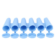 Homemade Pop Molds Silicone 6Cavity NonStick Ice Lolly Maker for Dorm Home Apartment Blue