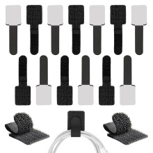 50 attaches de câbles auto-adhésives, crochets de rangement de câbles, organisateurs de câbles efficaces pour la gestion et l'organisation des