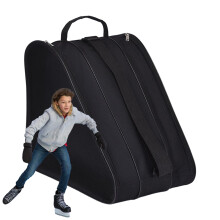 Figure Skating Bag Padded Roller Holder, Skate Organizer, Portable Carry Case, Shoulder Strap Tote For Women Men Kids