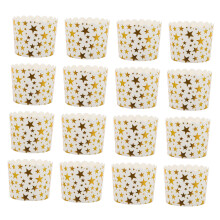Gold Star Cupcake Liners Paper Baking Cups FoodGrade Safe for Wedding and Party Decor