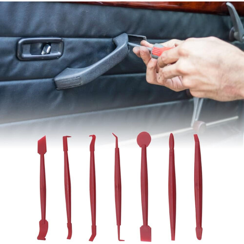 Car Vinyl Wrap Tool Kit 7 in 1 Magnet Squeegee Set for Bubble Window Tint Application 2