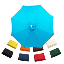 3.5m Cantilever Parasol Canopy Replacement, Lake Blue Garden Umbrella Cover, UVResistant 8 Ribs