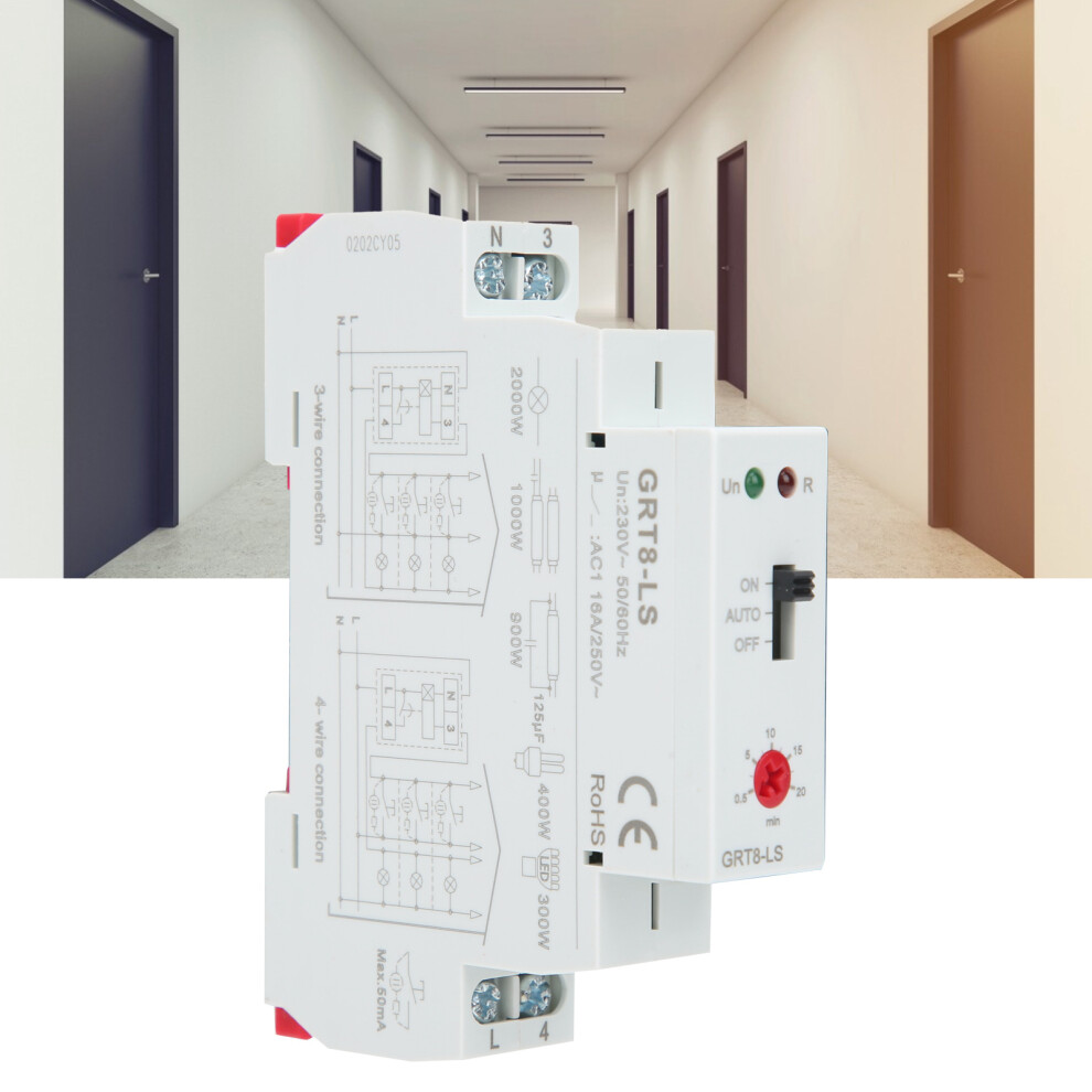 Time Relay Delay Staircase Switch Grt8âLs Ac230v Power Distribution Control 9441379105711