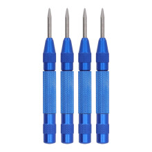 4-tlg. Zentrierstempel-Set aus Schnellarbeitsstahl, 12,7 cm, Blau