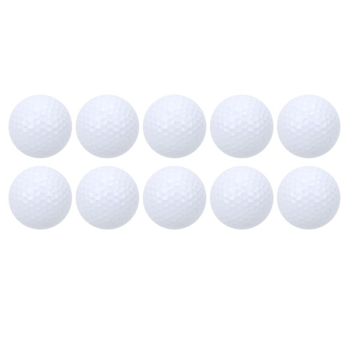 Golf Practice Balls Set - Soft Durable Double Layer (Pack of 10) 1