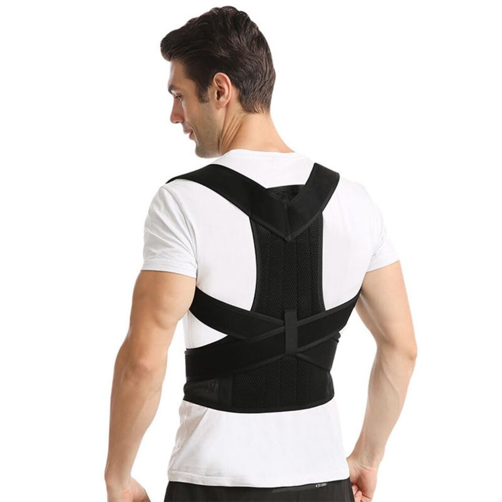 Posture Corrector for Men and Women, Adjustable Back Support Brace for Upper Back and Shoulder Alignment