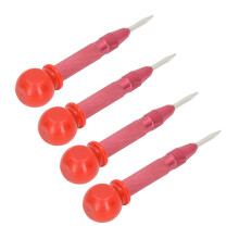5in Red Center Punch Set for Metal, Wood, Glass, High-Speed Steel