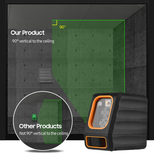 Green Beam Cross Line Laser Level 30M 98FT IP54 4 Modes Compact 2