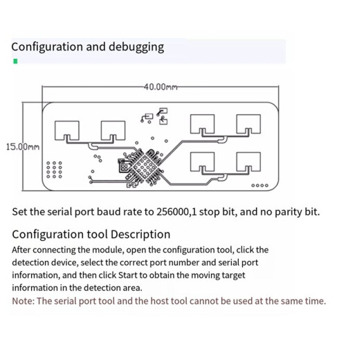 LD2450 DC5V 24G  Home Motion Human Tracking Trajectory Test Distance Angle Speed  Sensor Module 2
