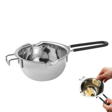 Chocolate Boiler Pot, Melting Pot for Chocolate, 400 ml, Stainless Steel, Heat Resistant Handle