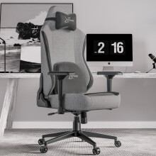 Stylish Grey Ergonomic Home Office PC Gaming Chair