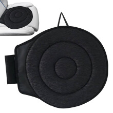 360Degree Swivel Seat Cushion 40x40cm NonSlip Rotating Pad For Cars, Office Chairs, And Home Black