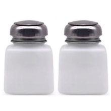 Bærbar ledsager, intuitiv betjening, alkoholvæskepumpe, elegant design, 200 ml neglelakfjerner, tom flaske, 2 stk.