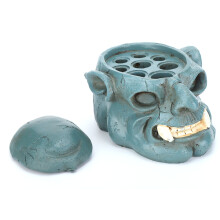 Skull Design Ink Cup Holder, Decorative and Functional, Polyresin Material, Suitable for Apprentices and Tattoo Artists, Hard Resin Construction,