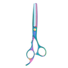Hairdressing Shears, Japanese Stainless Steel Razor Edge Barber Scissors Professional Grade Ergonomic Design Hand Sharpened Offset Grip Fine